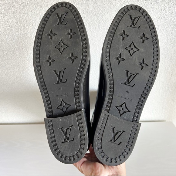 Louis Vuitton Black Monogram Rubber Rain Boots Size EU 41 - Picture 15 of 16
